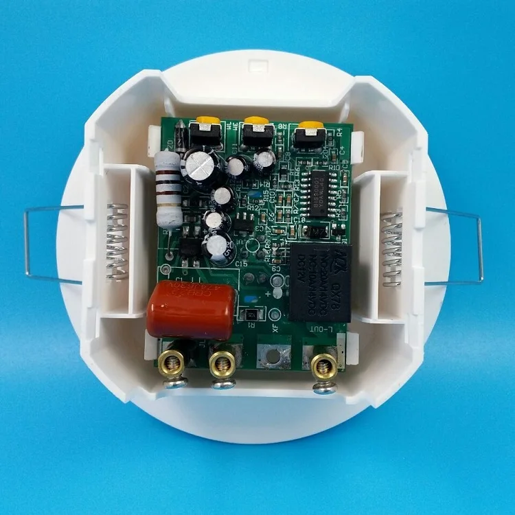 Flushbonding Ceiling PIR Sensor motion Switch adjustable sensitivity delay distance Intelligent timing switch AC220V