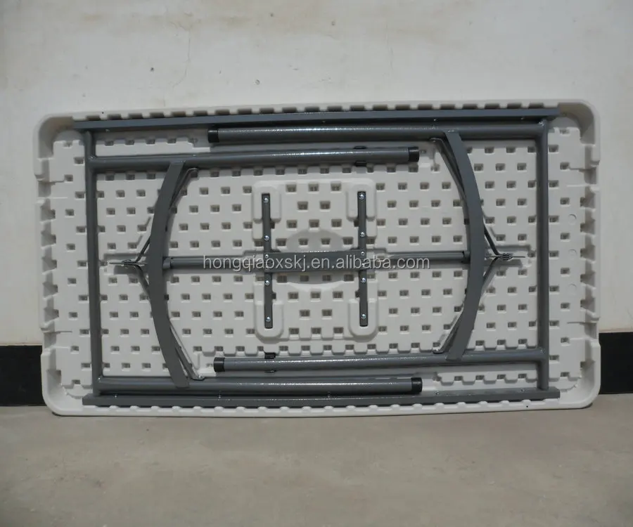 120cm plastic blow molding fold table/resin rectangle banquet table for sale/120*60*74cm white outdoor barbecue table/stackable