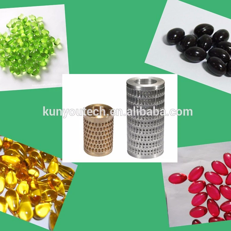 Various shape design Soft Capsule And Paintball Die Roll Mold for encapsulation machine