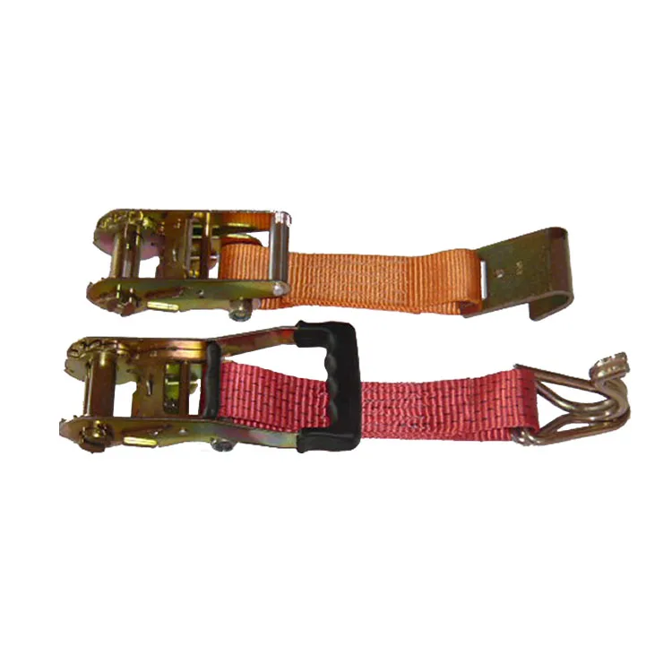 Direct manufacturer double j hook ratchet tie down lashing strap cargo straps