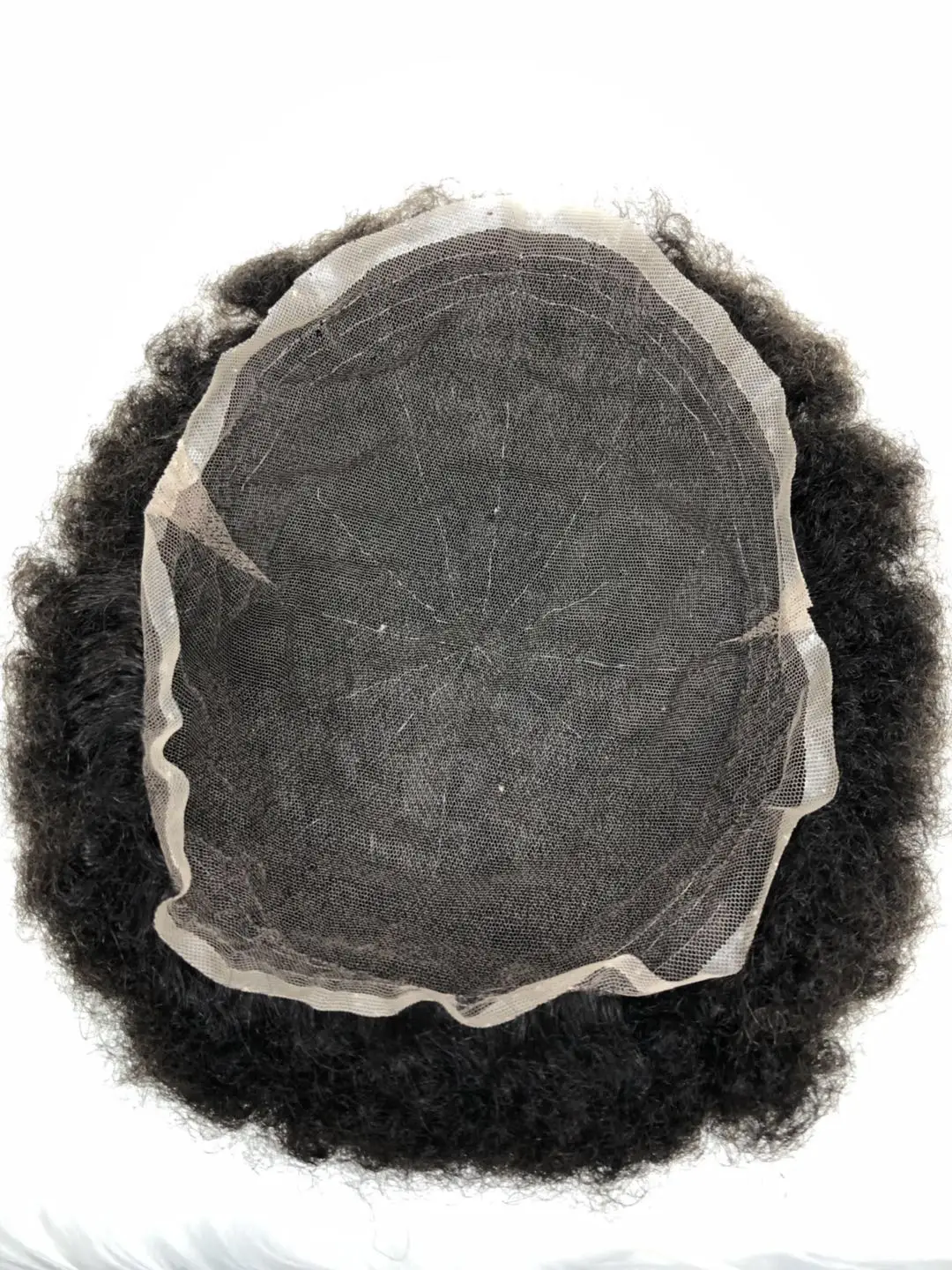 
8x10 Hair Piece Toupee Swiss Lace Short Afro Curly Men Hair Toupee 