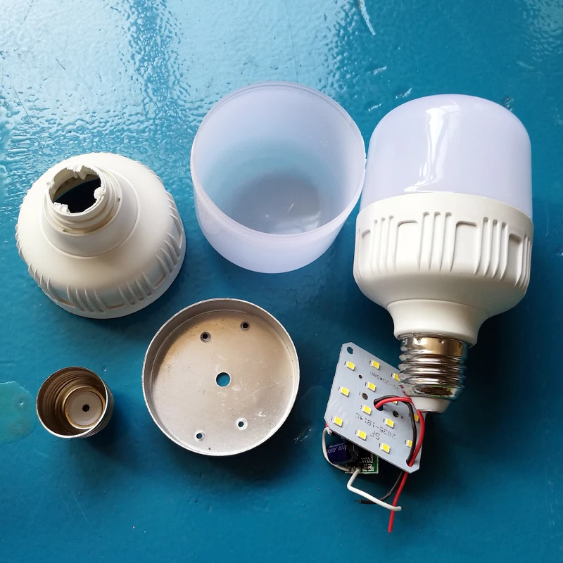 Hot sell B22 E27 home skd parts led bulb material raw t shape