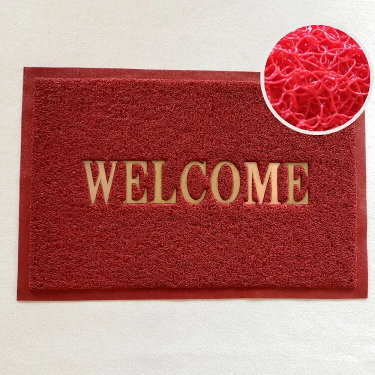 Market Popular Welcome Coil Mat with Foam Backing in Customized Size