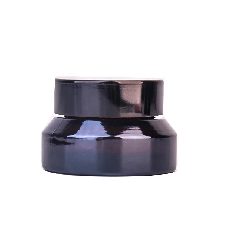 20ml 30ml 60ml dark brown frosted glass cream cosmetic jars