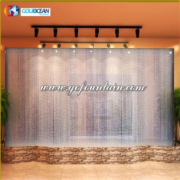 Outdoor Swimming Pool Square Waterfall Rocks and Natural Plants