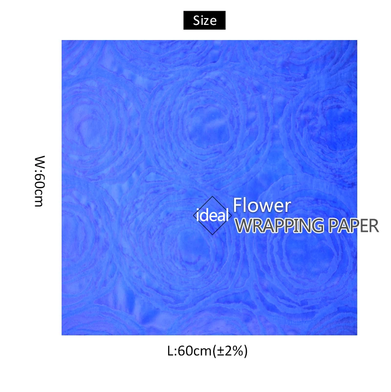 
Fiber Texture Floral Wraps Flower Shop Pure Color Luxury Wrapping Paper 