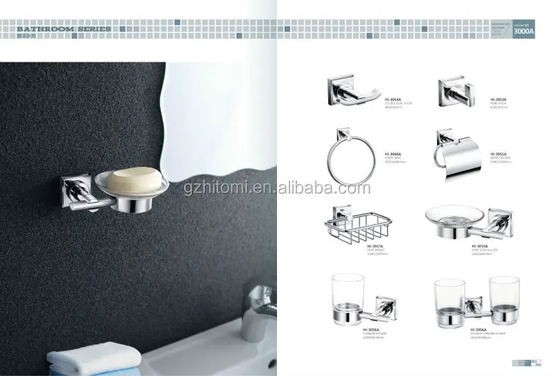 Hitomi factory Stainless Bathroom Accessories Set