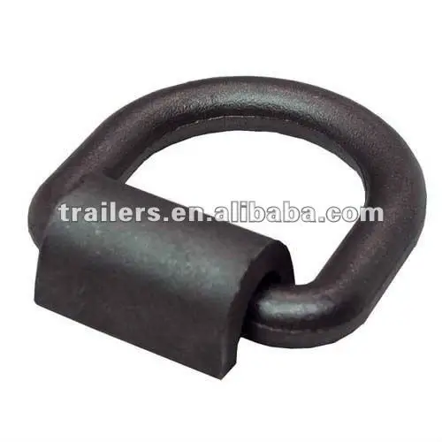 Forged lashing D ring with bracket ,towbar