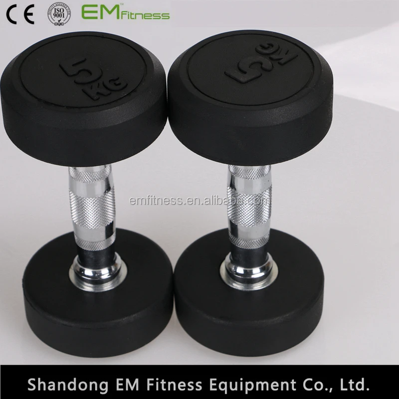 China factory price dumbbell ,rubber dumbbell