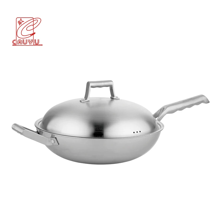 Commercial 3-ply steel material stainless steel cookware sets nonstick 11pcs kitchenware and cookware