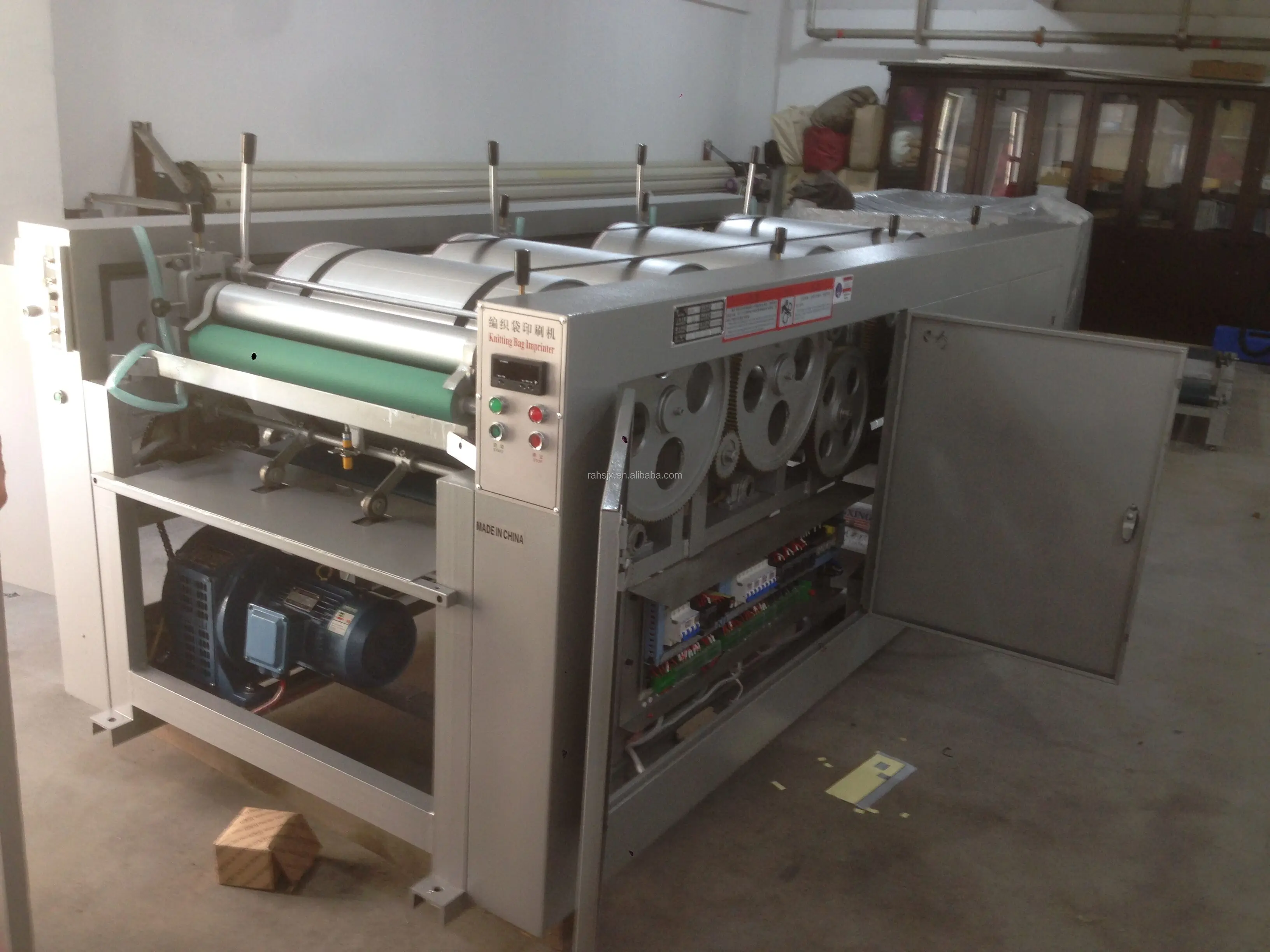 HS-850-3 Three colors PP woven fabric sack bag printing machine