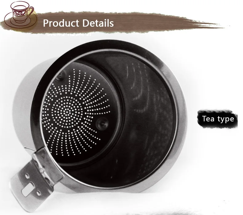 Сетчатый ситечко для чая/фильтр/ситечко чая из нержавеющей стали с ручкой логотипом на заказ