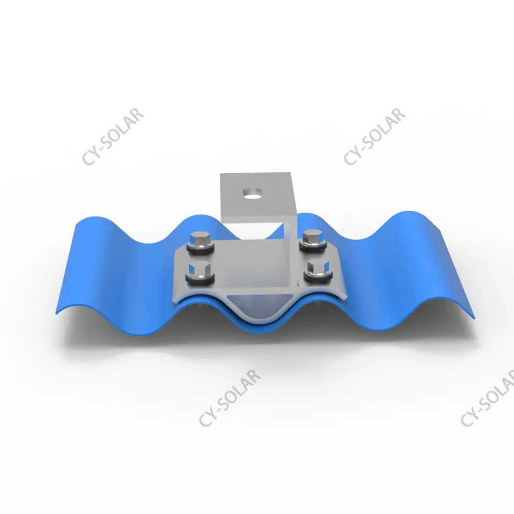Aluminum Clamp Roof, Solar Tin Roof Clamp for Corrugated Metal for Home Soalr Panel Bracket CY Solar Standing Seam Metal Roof CE