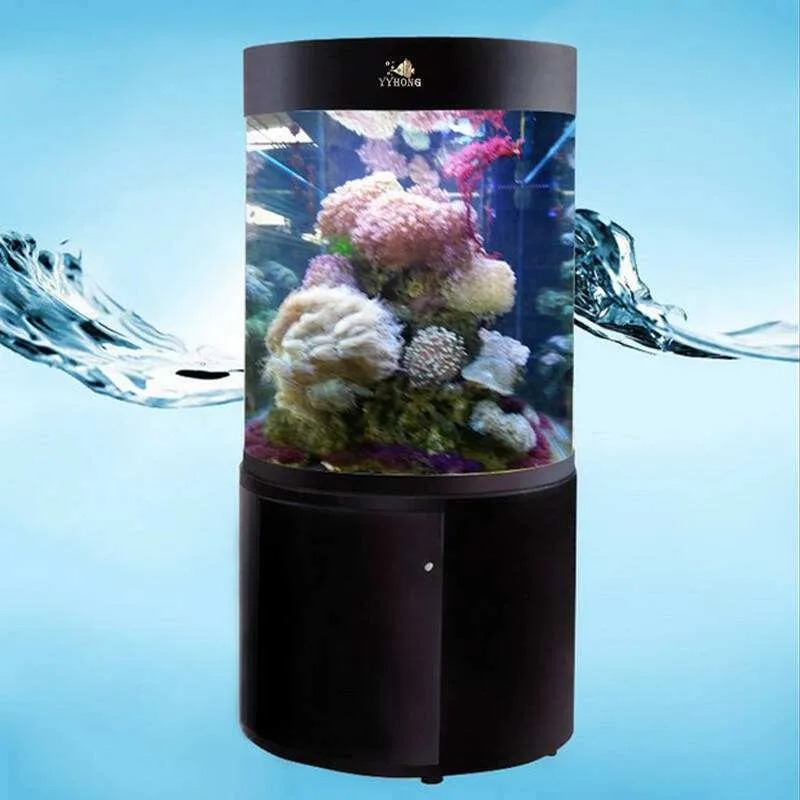 Large size plexiglass tube acrylic aquarium 600mm 800mm 1000mm