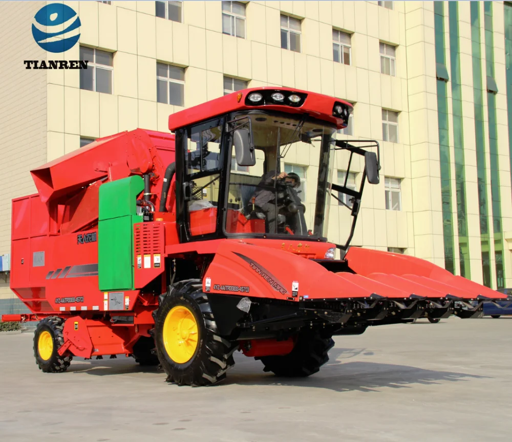 TIANREN 4 Row Small Maize Harvesting Machine