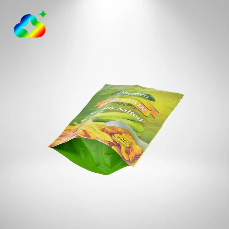 Custom Logo Printed Resealable Ziplock Aluminum Foil Mylar Stand Up Pouch Bags For Food Snack