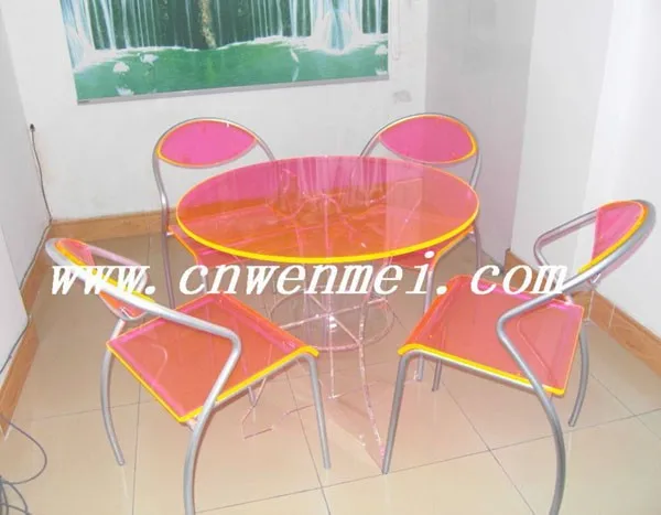 Мода высокое качество акриловых цветов стол журнальный столик