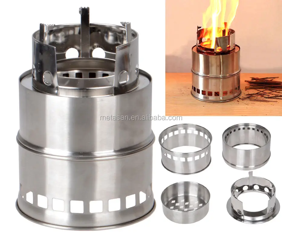 
Customized mini metal firewood cooking stove 