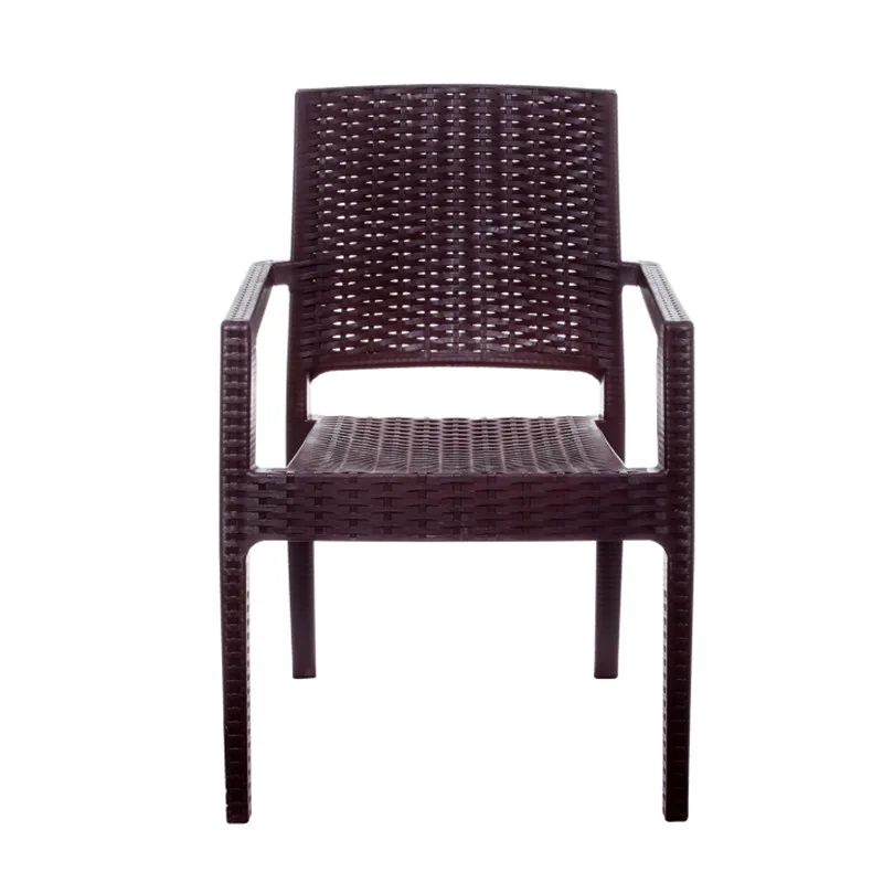 Outdoor plastic rattan armchair for sale garden chair cane chair