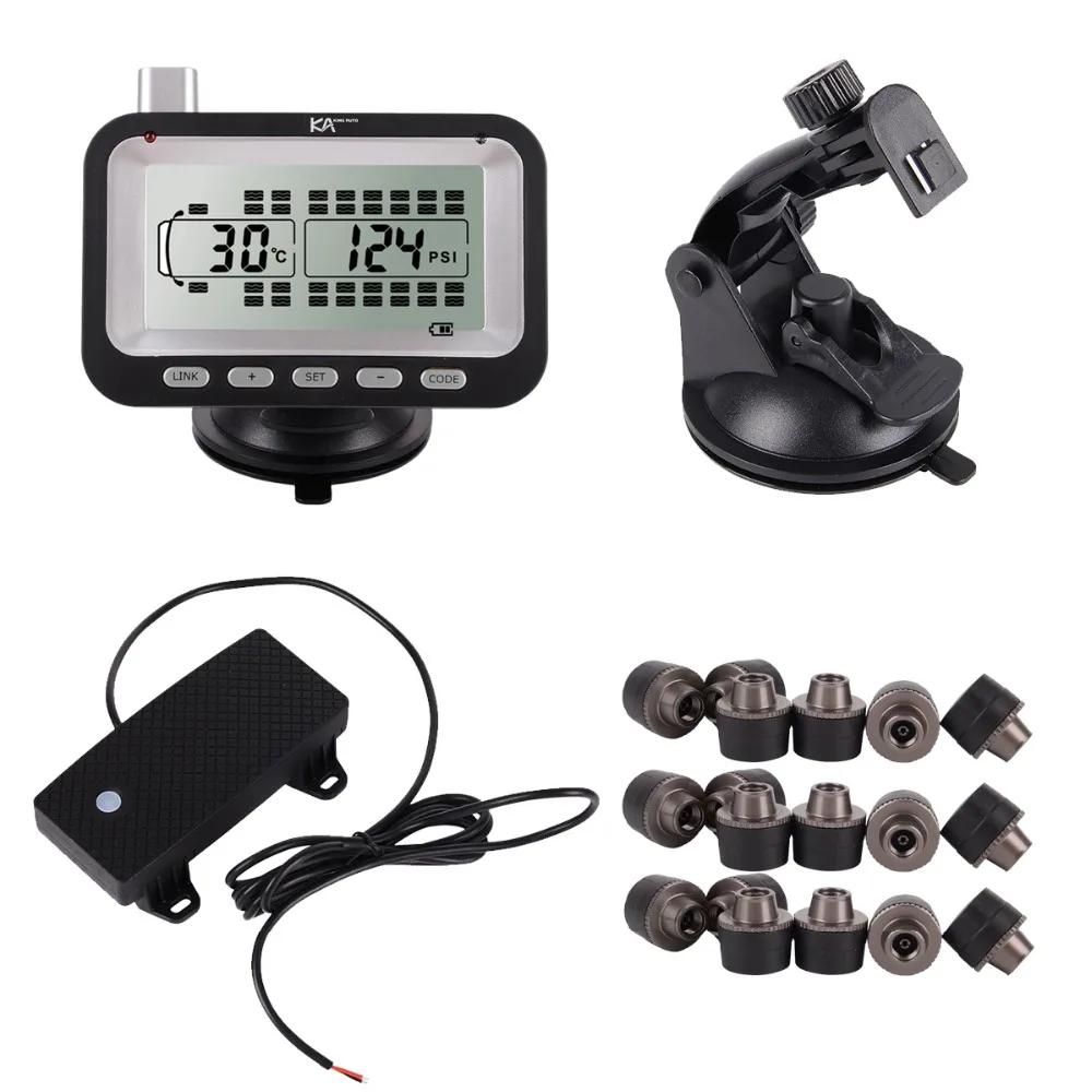 KingAuto Truck Trailer RV TPMS for 4 wheels, Trailers Auto switch  Two-year warranty