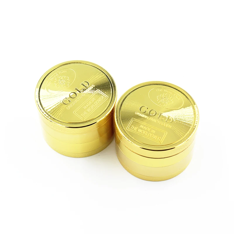 40mm 4 parts zinc Alloy Herb Grinder Custom Logo Tobacco Grinder Smoking Grinder Accessories Picador de Metal