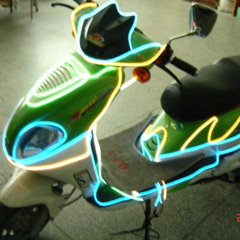 Flexible neon car lighting EL wire