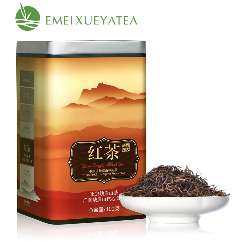 In stock high mountain Organic loose  leaf  detox red tea import price black tea famous Gongfu red tea