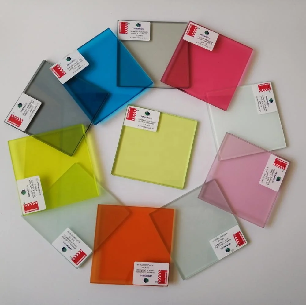 China factory supply safety clear and colored laminated glass sheet price with AS/NZS certification