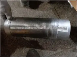 Гофра металлическая выхлопной системы L=373 Howo