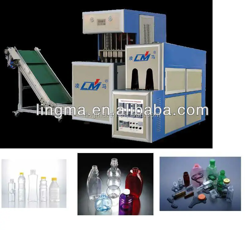 Excellent steel seni automatic 3 cavities PET water bottle stretch blow molding machine/1500bph plastic bottle making machine