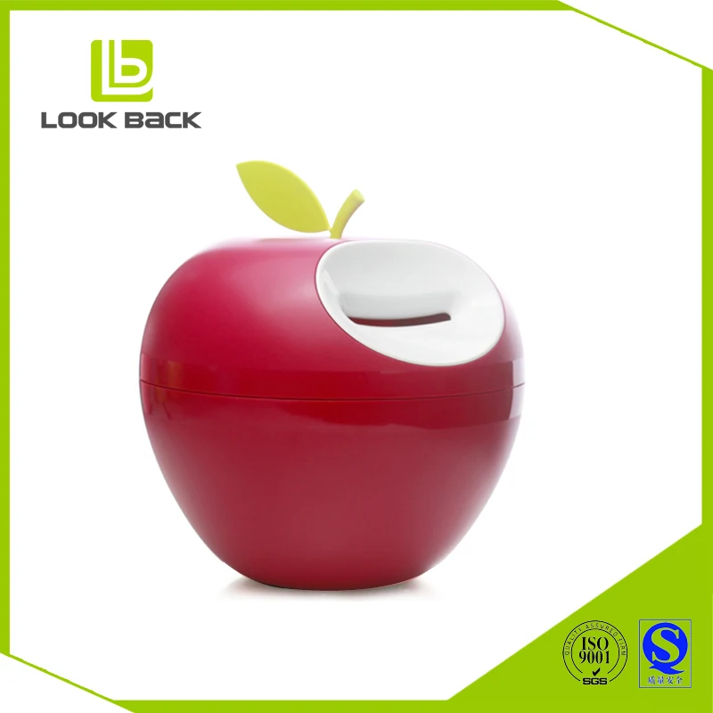 Fashionable round colorful plastic coin box piggy bank for adults