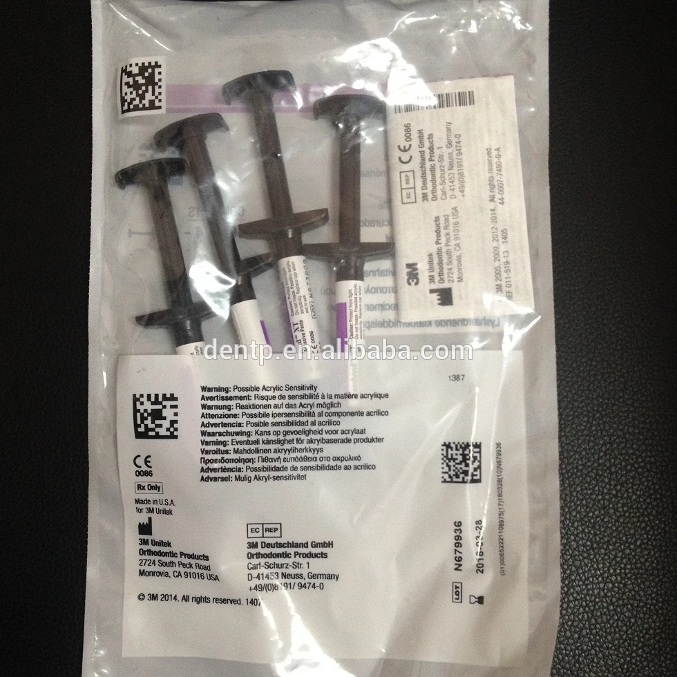 Светоотверждаемый стоматологический ортодонтический клейкий композит/3 M unitek transbond для кронштейна