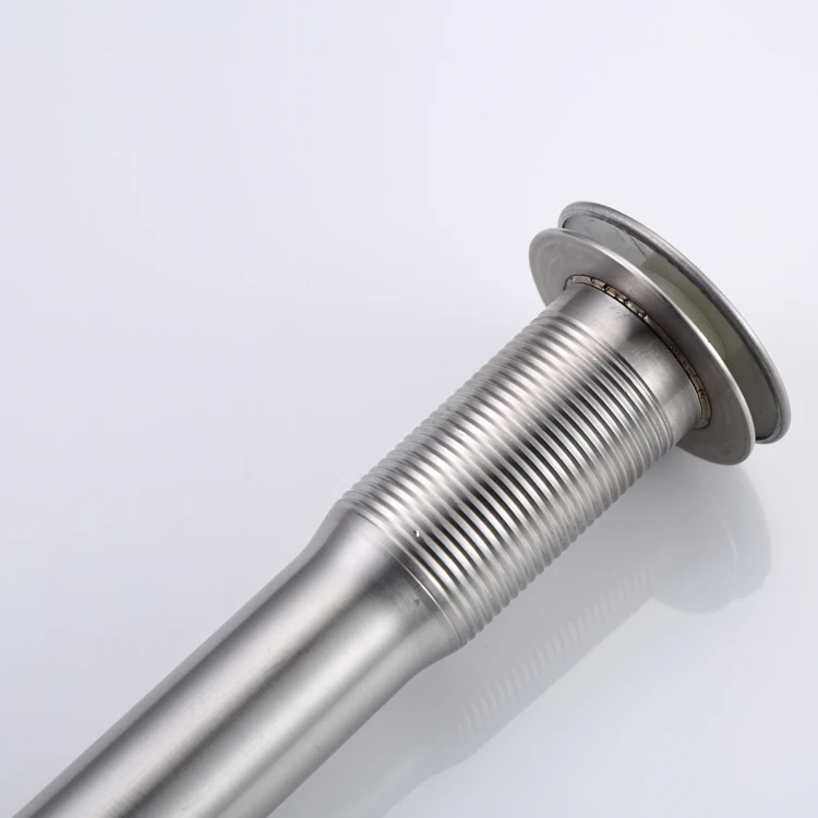 Nickle brushed Drain pop up stainless steel lavatory drainer