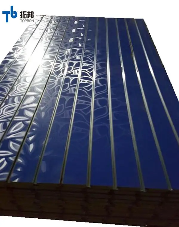 lovely price simple  mdf slot wall panel topbon