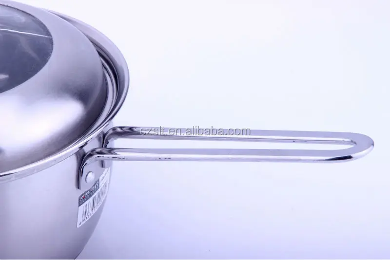 Stainless steel noodles pan milk pot mini saucepan With Lid