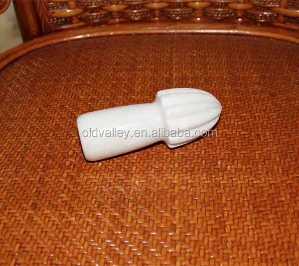 
Natural Real White Marble Lemon Juicer, Lemon Squeezer, Lemon Mill 