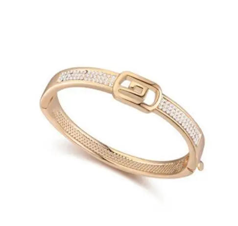 
Europe & USA sell lots of creative belt high-end real gold plated bracelet crystal bracelet 