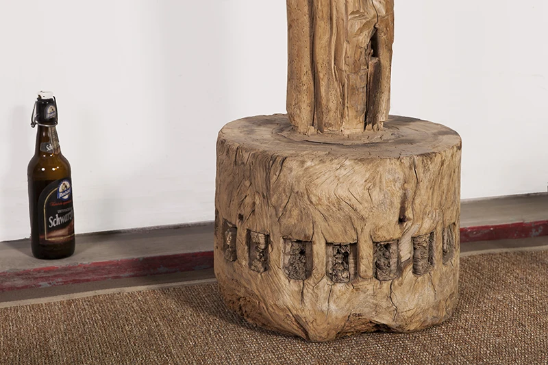 beijing factory furniture vintage wooden wholesale tree wine shelf