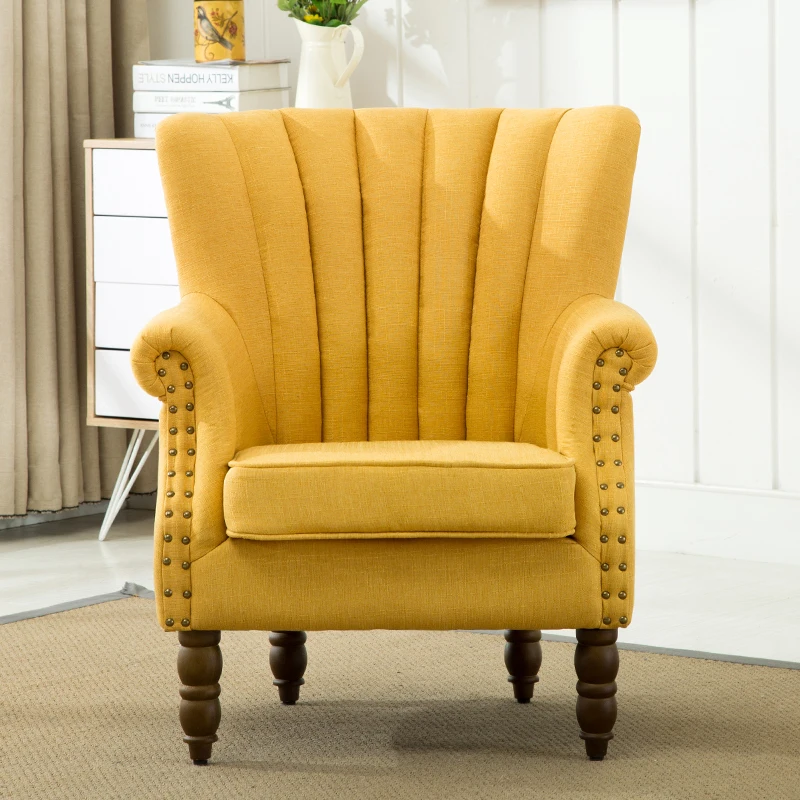 American style villa designs of single seater sofa