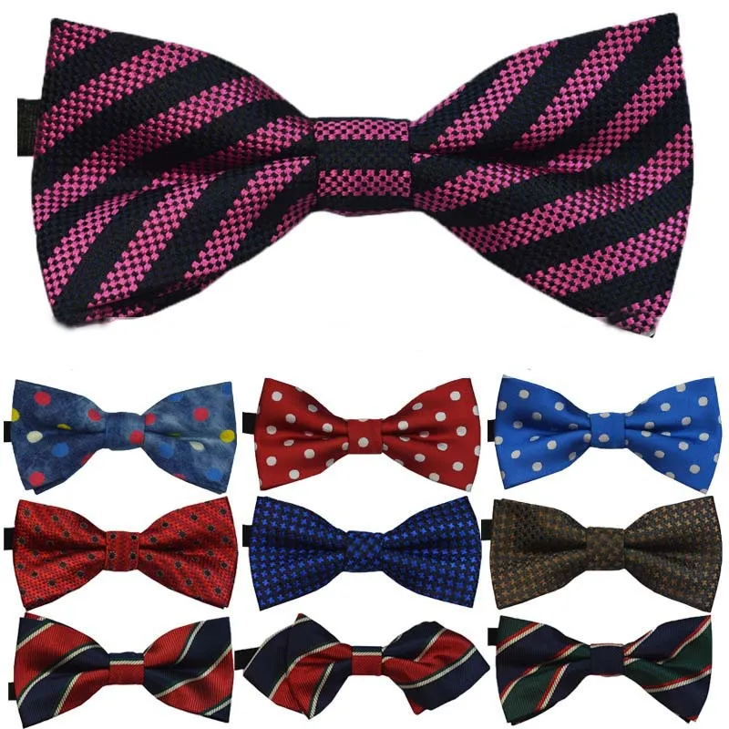 2014 Children bow tie Cartoon Boys Bow ties cute British style fashion knitted double dot bow