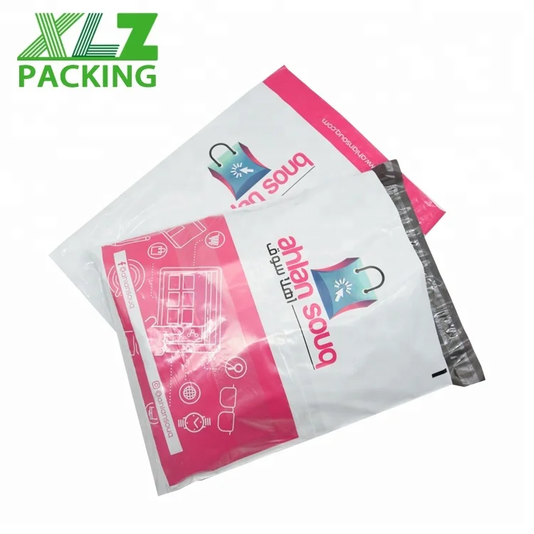 custom courier mailer bags with pockets/courier plastic flyer bag with pouch