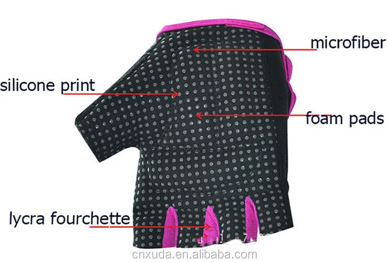 Custom OEM Neoprene Anti Slipping Weightlifting Gym Fitness Gloves