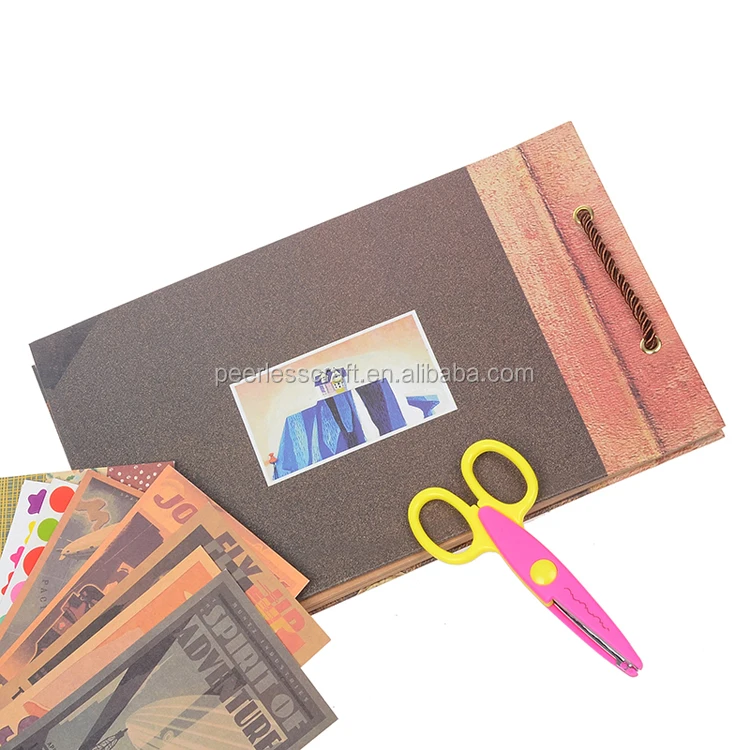  29x19 см в винтажном стиле DIY Фотоальбом для создания фотоальбома ручной работы с 400gsm черный картон листов или 250GSM из