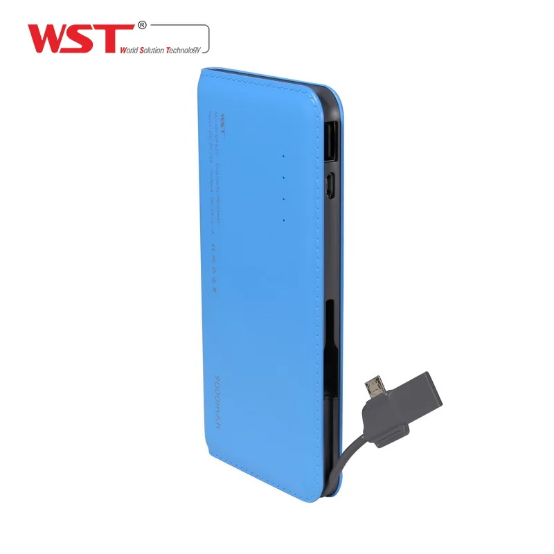 Лучшее качество mobile power bank 9000 мАч литий-полимерный аккумулятор мобильного телефона зарядное устройство