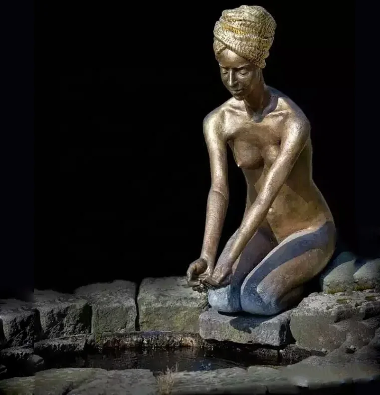 
Outdoor Garden Water Fountain Beautiful Life Size Ballet Dancer Sculpture 