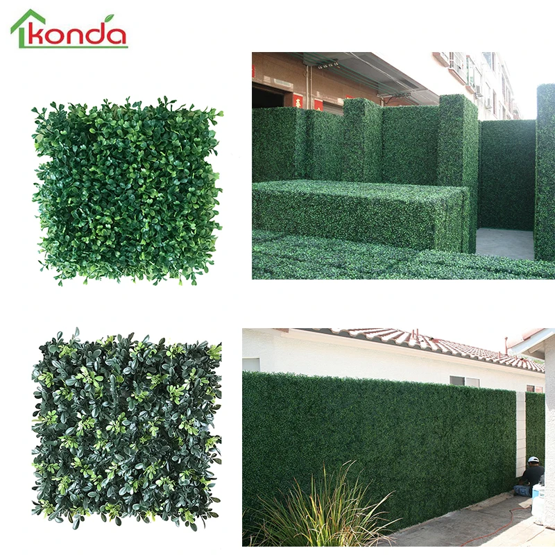 Indoor privacy boxwood hedge artificial plants for mall artificial hedge fence