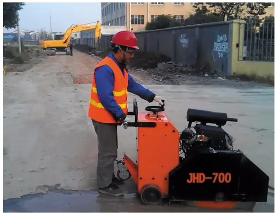 Max 250mm Depth Saw For Cutting Concrete With Honda Gx 690