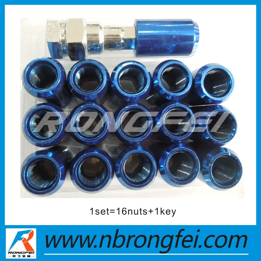 16+1 colorful sorket locking lug nuts