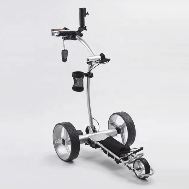 Topsun germany CE 3 wheel remote golf dolly electric golf trolley