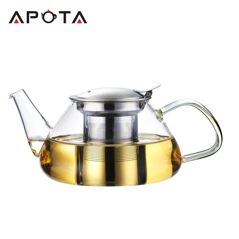 High Borosilicate Glass Teapot 500ML 800ML 1200ML